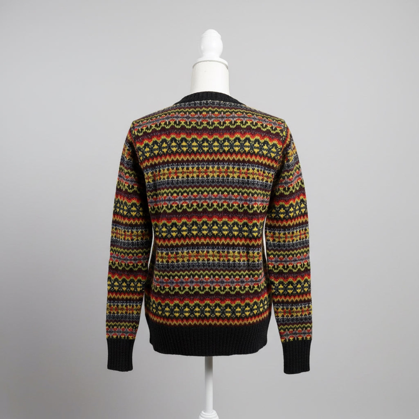 Molly Goddard Navy Fair Isle Sweater, Size Xs — image 2 of 3